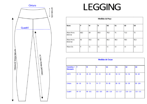 Calça legging estampa localizada digital Brigadeiro - Imagem 3